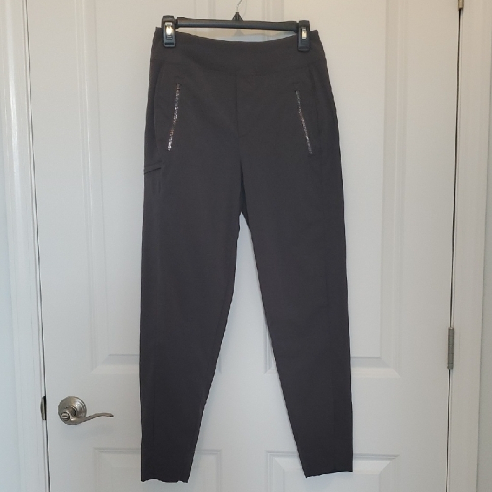 "Athleta" Pull Up Pants Size 2 Color Brown